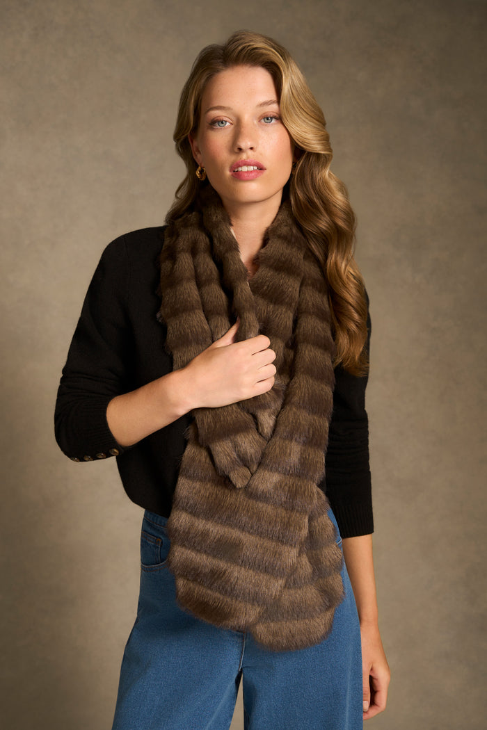 Faux Fur Collar - Natural