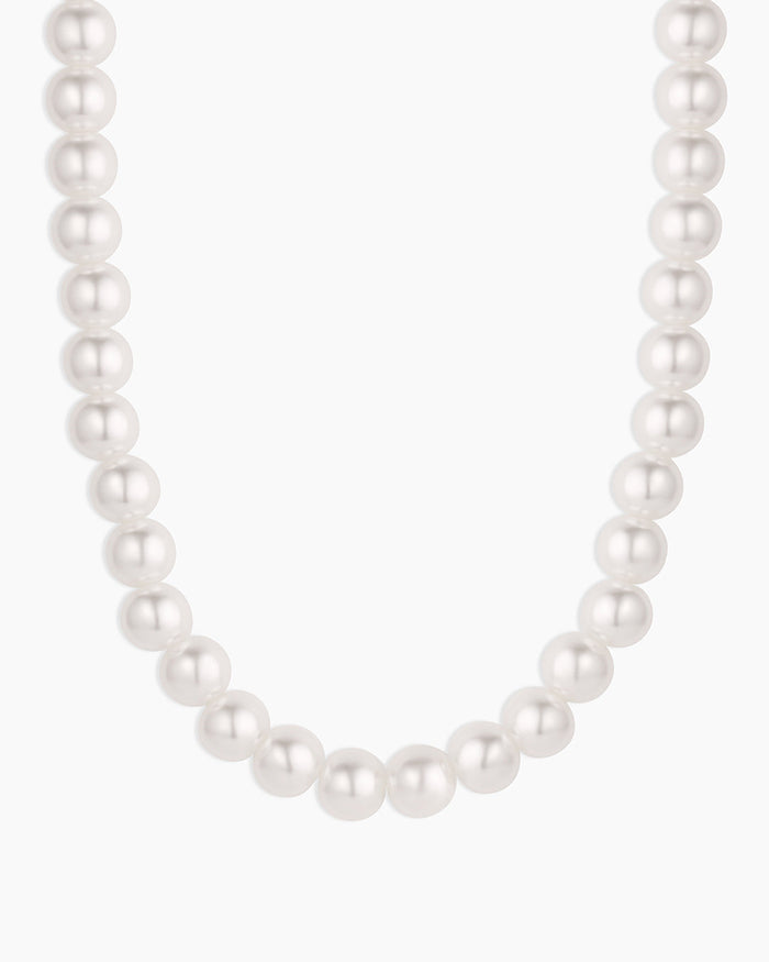 Finley Pearl Matinee Necklace || option::18K Gold Plated