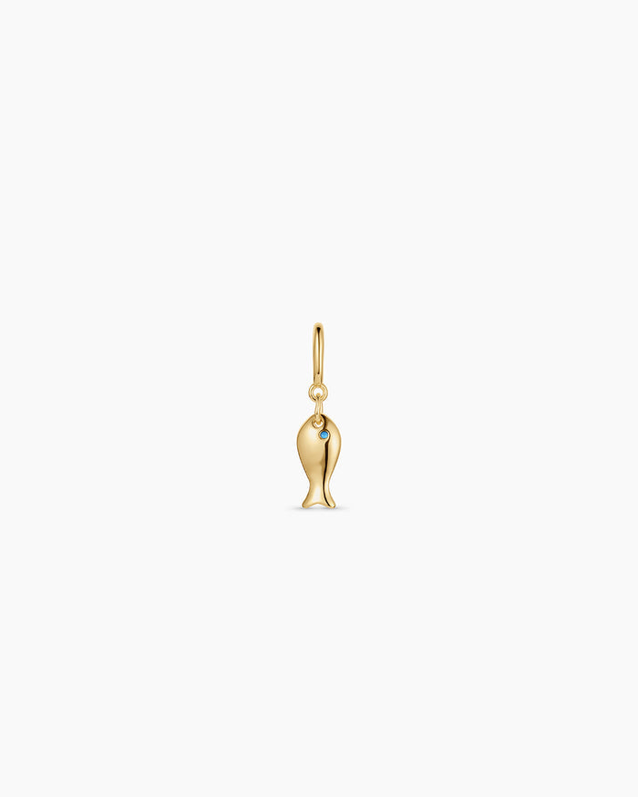 Fisherman Parker Charm || option::18K Gold Plated