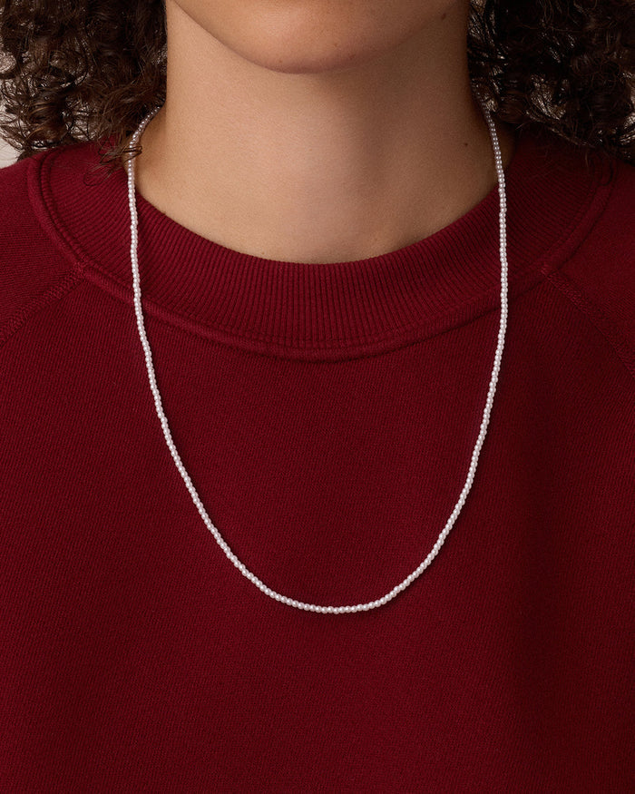 Florence Pearl Necklace || option::18K Gold Plated