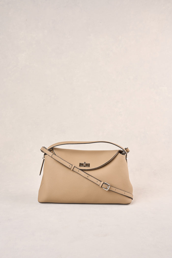 Folded Shoulder Bag - Taupe