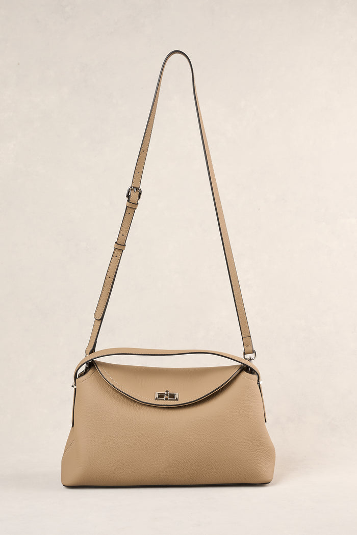 Folded Shoulder Bag - Taupe