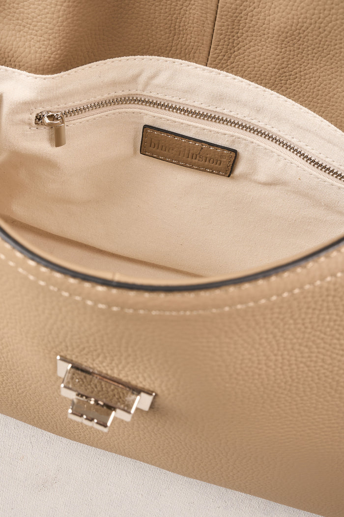Folded Shoulder Bag - Taupe