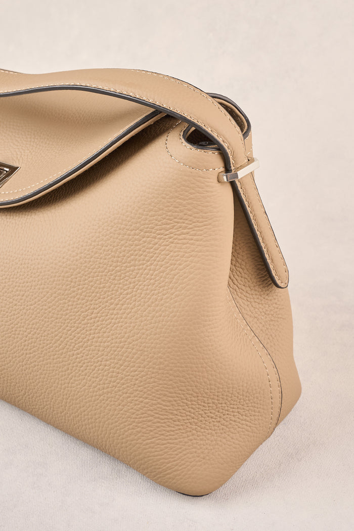 Folded Shoulder Bag - Taupe
