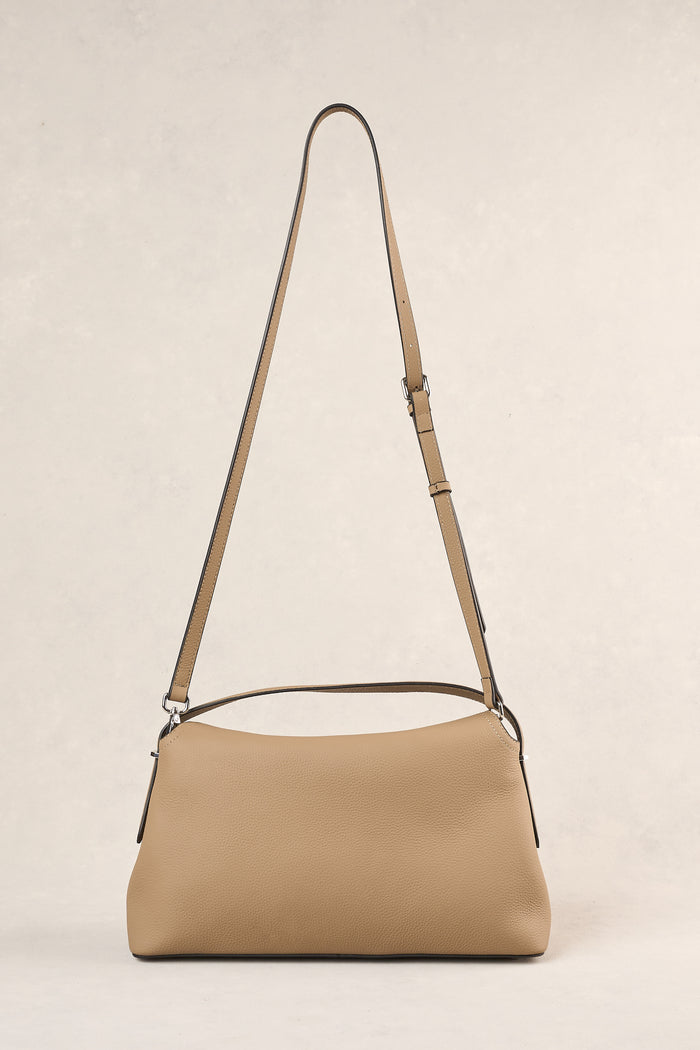 Folded Shoulder Bag - Taupe