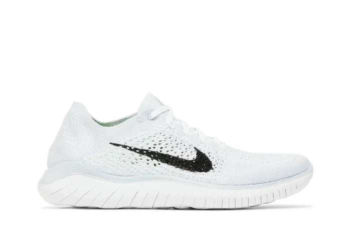 Nike Free RN Flyknit 2018 Running Shoes - White/Platinum