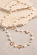 Freshwater Pearl Necklace - Gold