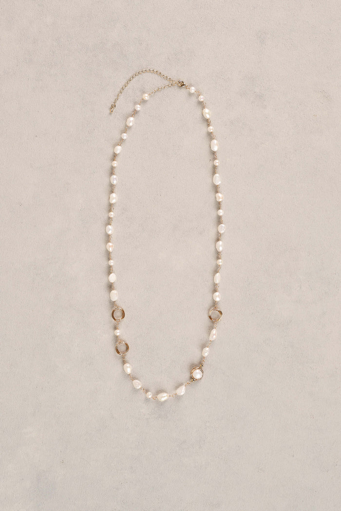 Freshwater Pearl Necklace - Gold