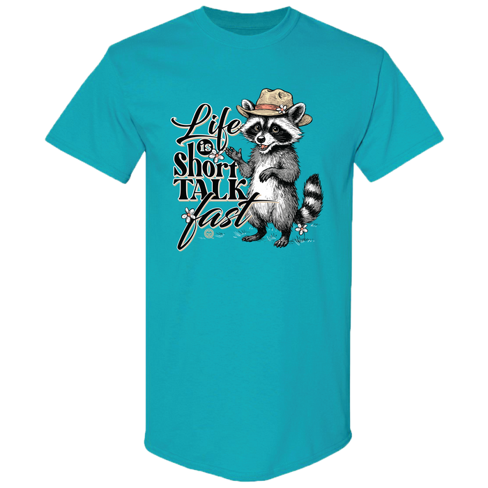 GGO-2792 Talk Fast Raccoon- Tropical Blue