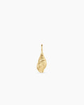 Gold Tulip Shell Parker Charm || option::18K Gold Plated