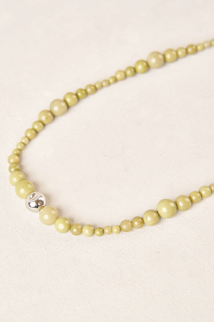 Graduate Bead Necklace - Sage