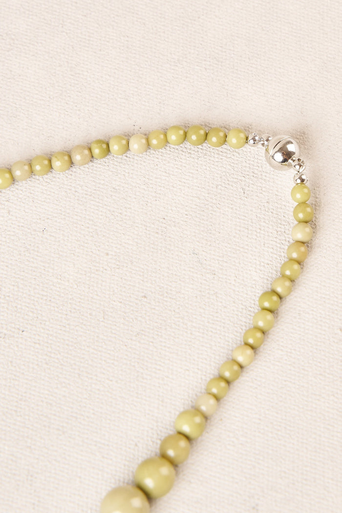 Graduate Bead Necklace - Sage