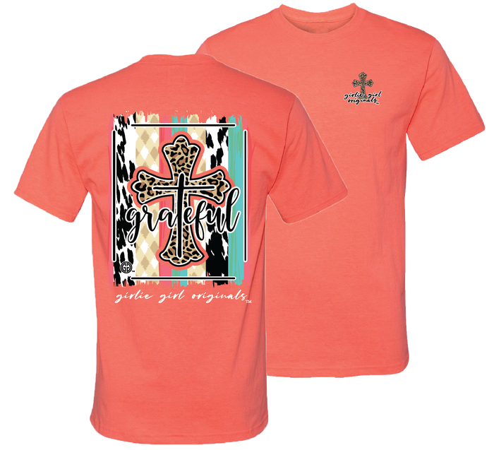 Grateful Cross Retro Heather Coral SS-2441