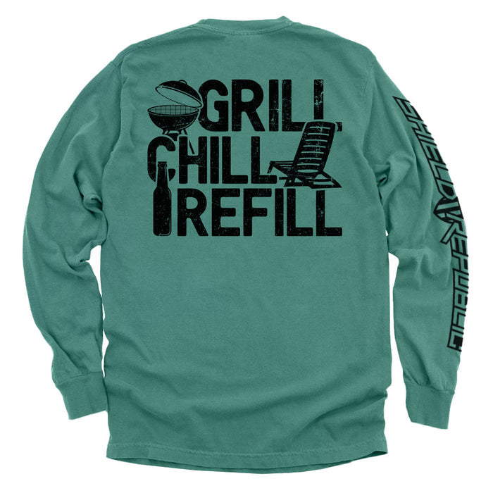 Comfort Colors Long Sleeve / Light Green / S