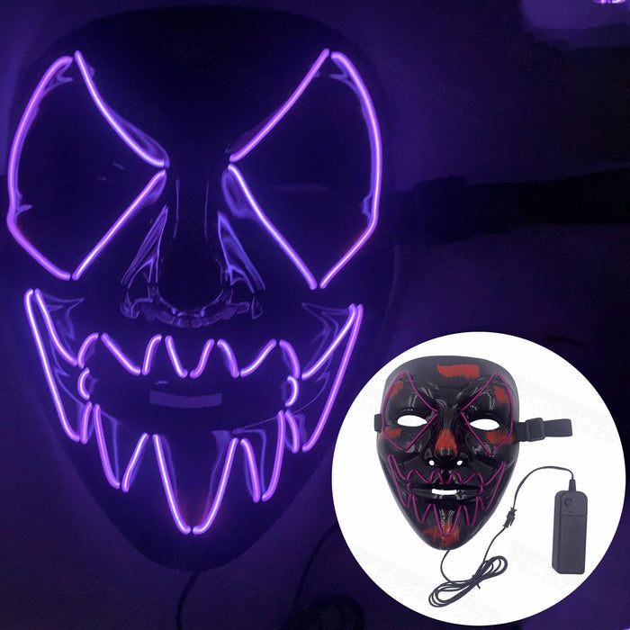 Halloween Pumpkin Head Scream Shining Mask