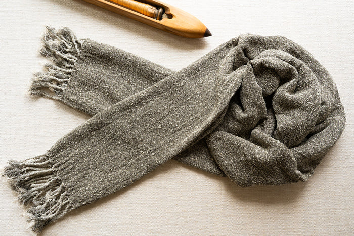 Handwoven Raw Silk Scarf