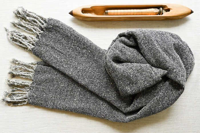 Handwoven Raw Silk Scarf