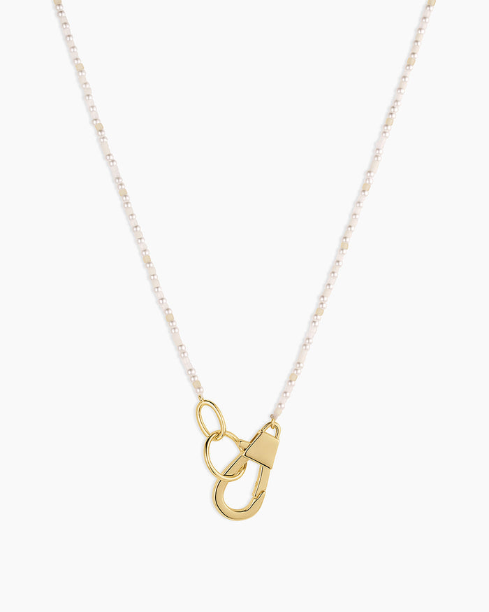 Harbor Necklace || option::18K Gold Plated, Pearl