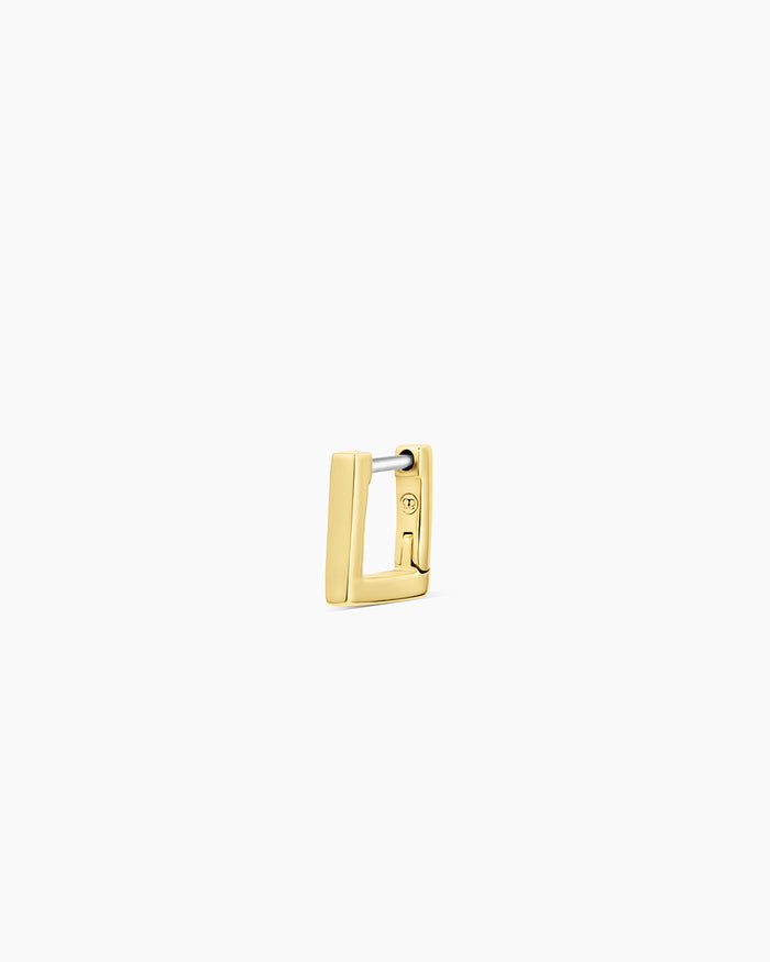 Harper Charm Huggie || option::18K Gold Plated