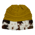 Hat-47 Cow Beanie Mustard