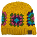 Hat-7393 C.C Hand Crocheted Beanie-Yellow