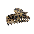 HCO-13M Oval Hair Clip-Leop Beige 2M