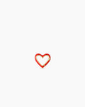 Heart Carabiner Charm || option::18K Gold Plated, Red