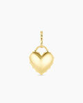 Heart Statement Charm || option::18K Gold Plated