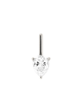 HENDRY PEAR-CUT BAR STUD EARRING IN MOISSANITE