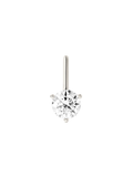 HENDRY ROUND-CUT BAR STUD EARRING IN MOISSANITE, STERLING SILVER