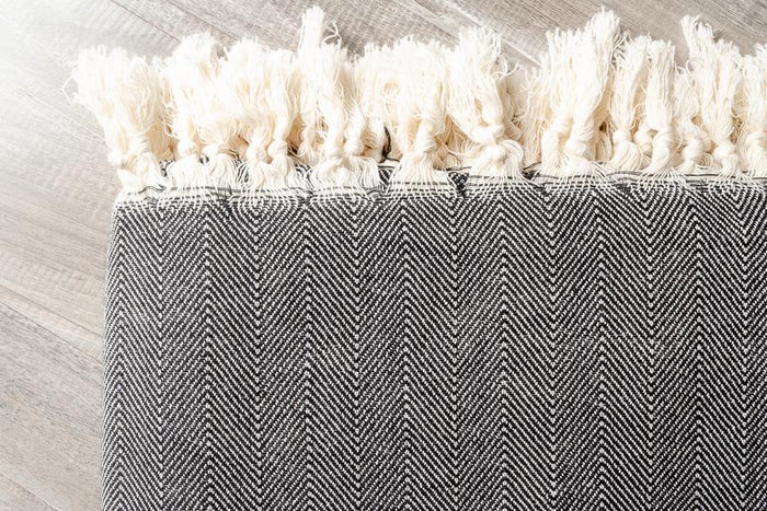 Herringbone Cotton Blanket - Indigo Traders