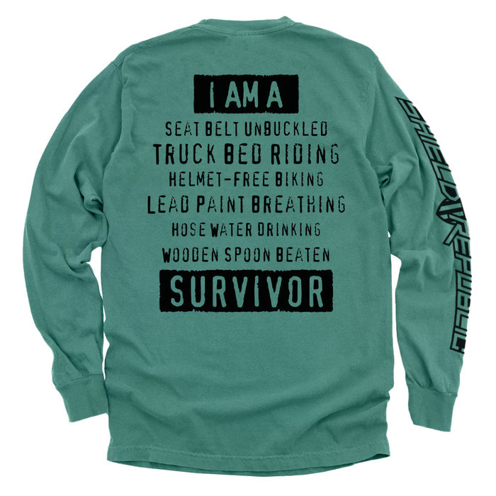 Comfort Colors Long Sleeve / Light Green / S
