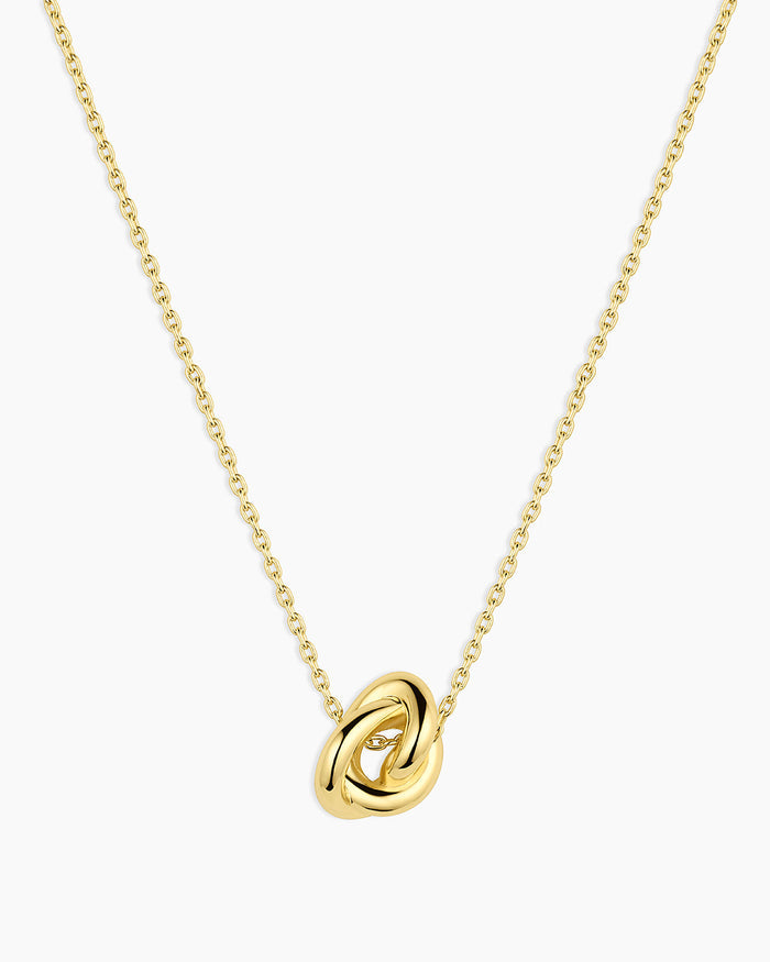 Infinity Knot Necklace || option::18K Gold Plated