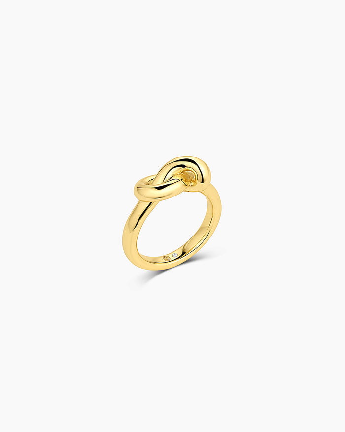 Infinity Knot Ring (size 5) || option::18K Gold Plated