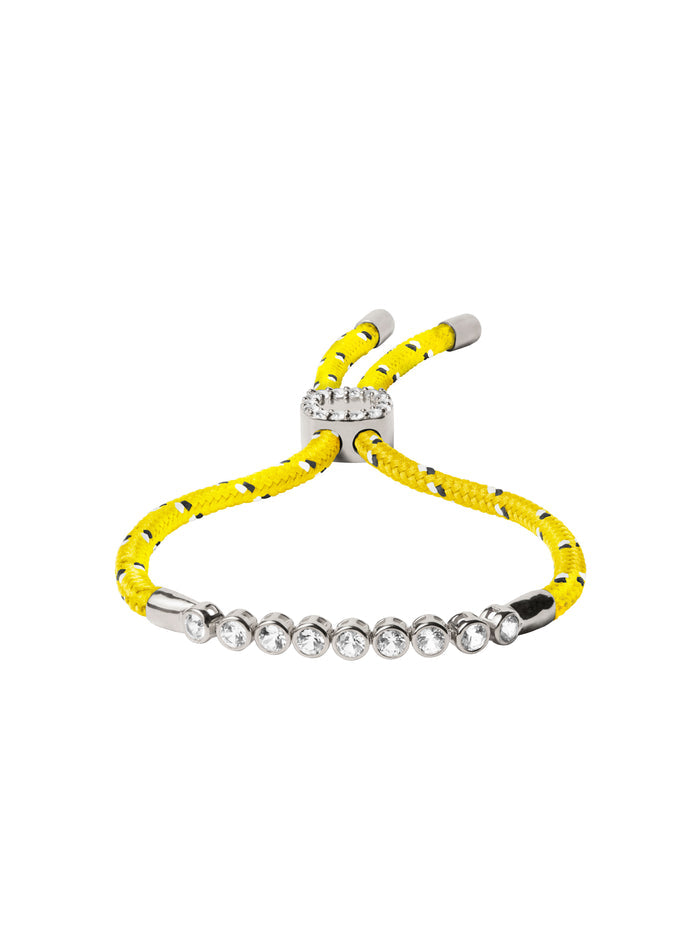 JAMES BEZEL JAUNE PARACORD BRACELET, SILVER, STERLING SILVER