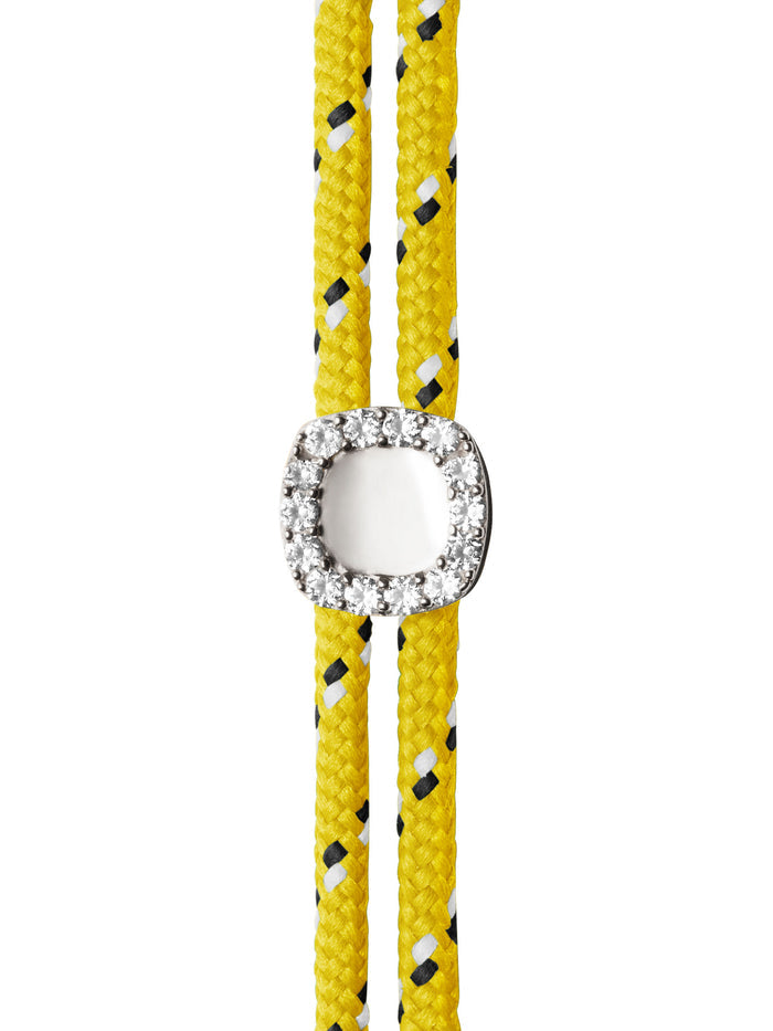 JAMES BEZEL JAUNE PARACORD BRACELET, SILVER, STERLING SILVER