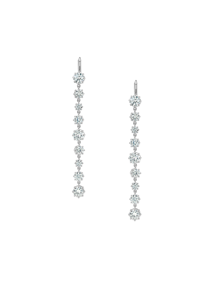 JOSEPHINE RIVIÈRE EARRINGS IN MOISSANITE, STERLING SILVER