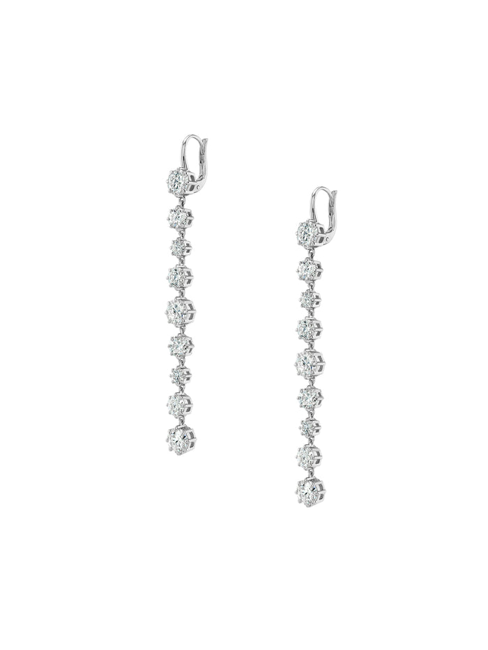 JOSEPHINE RIVIÈRE EARRINGS IN MOISSANITE, STERLING SILVER