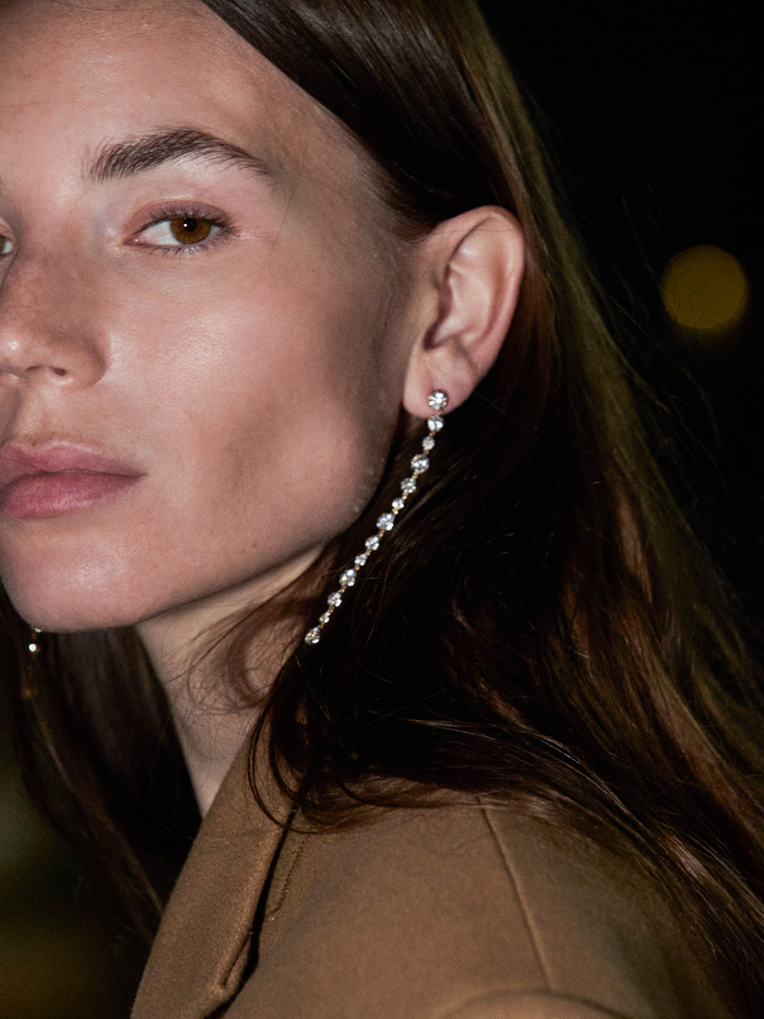 JOSEPHINE RIVIÈRE EARRINGS IN MOISSANITE, STERLING SILVER