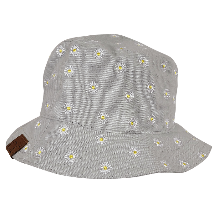 KB-005 C.C Daisy Rain Bucket Hat Grey