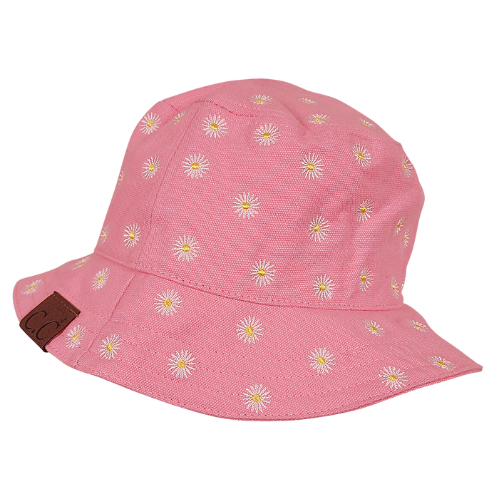 KB-005 C.C Daisy Rain Bucket Hat Pink
