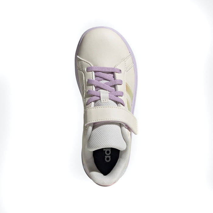 adidas Kids' Grand Court 2.0 Elastic Lace Sneakers
