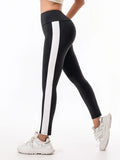 Leggings Women Wear High-Waisted Elastic Letter Stretch Leggings Hip Lift Yoga Fitness Pants