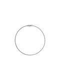 LINNEA ANKLET WITH LAB DIAMOND ACCENT, STERLING SILVER