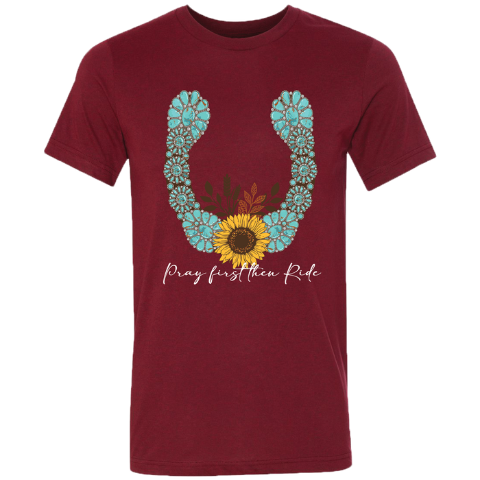 LM-187 Concho Horseshoe-Heather Cardinal