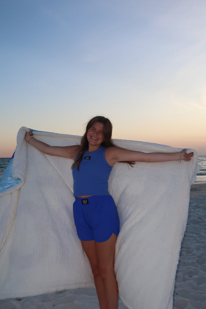 LM-BK LULU MAC BLANKET BLUE