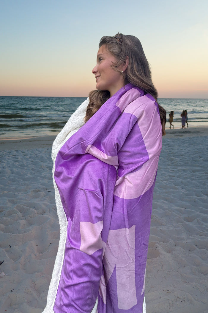 LM-BK LULU MAC BLANKET PURPLE