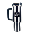 LM-DW-1001 BLACK/WHITE STRIPE TUMBLER