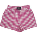 LM-KSH-1002-Pink Gingham KIDS SHORTS