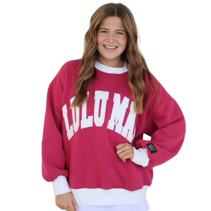 LM-SW-1002 Color Block Plum/White - Stitch